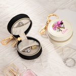 Personalized Baseball Softball Ball Game Design Mini Keychain Jewelry Box with Name Travel Essentials Birthday Gift for Women Sport Lovers