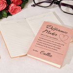 Personalised Difference Maker Definition A5 Leather Journal Notebook with 100 Lined Pages and Name Birthday Office Gift for Writers Colleagues Friends