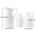 Vase en Céramique avec Fleurs Personnalisées pour le Mois de Naissance Décoration pour la Maison Cadeau de Fête des Mères pour Maman Grand-mère