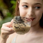 Personalizada Madre Kid Infinito Mes de Nacimiento Flores 16 oz Vaso de cristal transparente con asa y nombre Día de la Madre Regalo de cumpleaños para mamá abuela