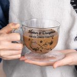 Personalizada Madre Kid Infinito Mes de Nacimiento Flores 16 oz Vaso de cristal transparente con asa y nombre Día de la Madre Regalo de cumpleaños para mamá abuela