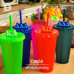 Personalizado 3D Impreso Multicolor 2-3 Letras Griegas Pajita Decoración Bebida Fiesta Cumpleaños Regalo para Hermanas | Callie × Affinity Licensing