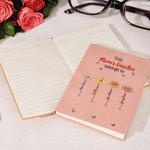 Taccuino diario foderato in pelle personalizzato con 1-12 nomi e 100 pagine di carta Festa della mamma Regalo di compleanno per la mamma nonna