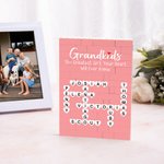 Personalized Grandkids Make Life More Grand Crossword Scrabble Puzzle Building Brick with Names Mother's Day Housewarming Gift for Grandma Mom