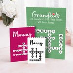 Personalized Grandkids Make Life More Grand Crossword Scrabble Puzzle Building Brick with Names Mother's Day Housewarming Gift for Grandma Mom