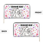 Personalisierte Floral Mama Bär und 1-10 Baby Bären Frauen Portemonnaie mit Fächern Muttertag Geburtstag Geschenk für Mama Oma