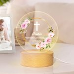 Veilleuse LED Couronne Personnalisée avec Texte 