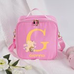 Personalized Classic Winnie the Pooh Insulated Lunch Bag with Initial and Name Back to School Picnic Birthday Gift for Kids
