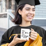 Personalized It's Dr. Actually 11/15 oz Ceramic Mug with Name Birthday Graduation Celebration Appreciation Gift for Graduates Classmates