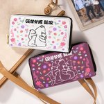 Personalisierte Floral Mama Bär und 1-10 Baby Bären Frauen Portemonnaie mit Fächern Muttertag Geburtstag Geschenk für Mama Oma