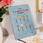 Taccuino diario foderato in pelle personalizzato con 1-12 nomi e 100 pagine di carta Festa della mamma Regalo di compleanno per la mamma nonna