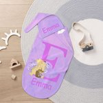 Personalized Classic Winnie the Pooh 100% Cotton Soft Swaddle and Hat Set with Initial and Name Baby Shower Birthday Gift for Baby Newborn