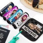 Personalisierte Y2K-Stil Cartoon-Charakter Gepäck Griff Wrap mit Namen Satz von 2 Reise-Accessoires Geburtstagsgeschenk für Travel Lovers