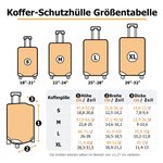 Personalisierte Y2K-Stil Cartoon-Figur Gepäck-Schutzhülle für 18-32 Zoll Koffer mit Namen Weltkarte Reisezubehör Geburtstag Geschenk für Damen Mädchen