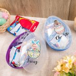 Personalized Broken Eggshell Face Photo Portrait Fillable Jumbo Easter Egg with Name Holiday Basket Stuffers Easter Party Favors Gift for Kids