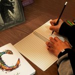Cahier à spirales A5 avec texte et 120 pages lignées Fournitures de bureau Cadeau d'anniversaire pour les amoureux des dragons