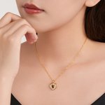 Personalisierte Foto-Projektions-Halskette mit Herz-Anhänger aus Zirkon Schmuck Muttertag Jahrestag Erinnerungsstück Geburtstag Geschenk für Damen