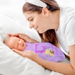 Personalized Classic Winnie the Pooh 100% Cotton Soft Swaddle and Hat Set with Initial and Name Baby Shower Birthday Gift for Baby Newborn