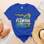 Personalizado Estado Característica Mapa 100% Algodón Niño Adulto Camiseta con Textos Vacaciones Viajes Cumpleaños Regalo para Amigo Familia Crucero Amantes