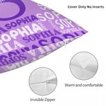Personalisierte Wort Wolke weiches Kissen Abdeckung mit Initial und Name Home Decor Geburtstag Housewarming Geschenk für Kinder Familie werfen