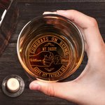 Personalized Happy 1st Father's Day Old Fashioned Rocks 10 oz Whiskey Glass with Name Father's Day Gift for Dad