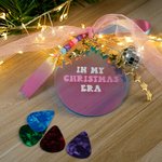 Ornement personnalisé en forme de boule lumineuse Disco avec perles et sangles pour arbre de Noël Cadeau d'anniversaire pour les amoureux de la musique