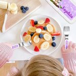 Personalized Cute Puppy Fantasy Unicorn Animal Safe Stainless Steel Kid’s Fork Spoon Knife 3 Pcs Cutlery Set with Name and Case Birthday Gift for Kids