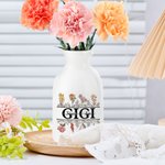 Gepersonaliseerde 1-12 Geboorte Bloemen Keramische Bloemenvaas met Titel en Tekst Verjaardag Moederdag Housewarming Cadeau voor Mama Oma Familie