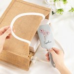 Personalised Birth Month Flower Hair Brush Mother's Day Bachelorette Party Birthday Gift for Women