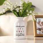 Henkilökohtainen Rakkaus kasvaa täällä Syntymä Kukkapuutarha Keraaminen kukka maljakko otsikko ja 1-12 nimet Syntymäpäivä Äitienpäivä lahja äidille isoäitiille