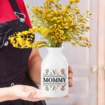 Gepersonaliseerde 1-12 Geboorte Bloemen Keramische Bloemenvaas met Titel en Tekst Verjaardag Moederdag Housewarming Cadeau voor Mama Oma Familie