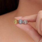 Personalised Fire Hydrant Tiny Maltese Cross Unisex Stud Earrings with Numbers Birthday Firefighters' Day Gift for Men Women