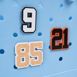 Personalized Multicolor Number Button Charm Bag Accessories Birthday Game Day Team Gift for Sports Lovers Players