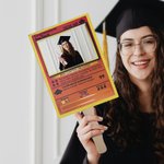 Juego personalizado de diseño de la tarjeta de graduación de mano abanicos de fotos con el nombre y el año de cumpleaños Fiesta de Graduación Favores Regalo para la Clase de 2025 Graduados