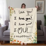 Personalizada 1-8 Diseño de Fotos a Mano Manta Suave con Nombre y Edad Decoración del Hogar Día de la Madre Cumpleaños Regalo para Mamá Abuela