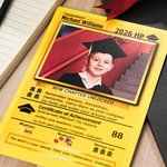 Juego personalizado de diseño de la tarjeta de graduación de mano abanicos de fotos con el nombre y el año de cumpleaños Fiesta de Graduación Favores Regalo para la Clase de 2025 Graduados