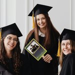 Juego personalizado de diseño de la tarjeta de graduación de mano abanicos de fotos con el nombre y el año de cumpleaños Fiesta de Graduación Favores Regalo para la Clase de 2025 Graduados