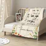 Personalizada 1-8 Diseño de Fotos a Mano Manta Suave con Nombre y Edad Decoración del Hogar Día de la Madre Cumpleaños Regalo para Mamá Abuela