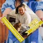 Personalized Glitter Class of 2025 Graduation Cap Topper with Name and Photo Graduation Decoration Gift for Graduates Friends Classmates