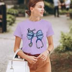 Personalized Multicolor Bow Stethoscope T-shirt Sweatshirt with Name Nurse Week Birthday Appreciation Gift for Nurse Doctor Medical Staff