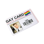 Personalisierte Premium-Mitgliedskarte Foto Regenbogen Identitätskarte mit Namen und Geschenkbeutel Schwul Lustiges Geschenk für LGBTQ Community