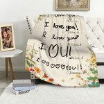 Personalizada 1-8 Diseño de Fotos a Mano Manta Suave con Nombre y Edad Decoración del Hogar Día de la Madre Cumpleaños Regalo para Mamá Abuela