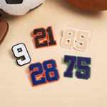 Personalized Multicolor Number Button Charm Bag Accessories Birthday Game Day Team Gift for Sports Lovers Players