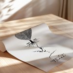 Personalized Heart Fingerprints Tree Face Contours Canvas Poster Framed Frameless Painting Wall Decor Valentine's Day Anniversary Gift for Couple