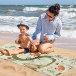 Personalisierte niedlichen Woodland Tiere erste überdimensioniert schnell trocknen Strand Handtuch mit Namen Reise Essentials Geburtstag Geschenk für Jungen Mädchen