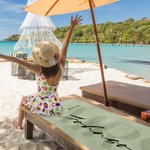 Juego de 2 toallas de playa personalizadas con el apellido de los recién casados, para luna de miel, viaje de novios y boda