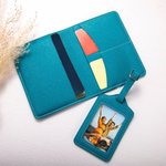 Personalizado señor y la señora de cuero de la PU Multicolor Pasaporte Cubierta Etiqueta de equipaje con el nombre de la familia y el texto de la luna de miel de viaje de regalo de boda para hombres m