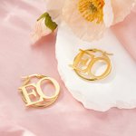 Pendientes de aro con letras griegas personalizados Sorority Bid Day College Graduation Gift for New Sorority Members Friends Girls