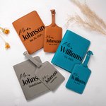 Personalizado señor y la señora de cuero de la PU Multicolor Pasaporte Cubierta Etiqueta de equipaje con el nombre de la familia y el texto de la luna de miel de viaje de regalo de boda para hombres m