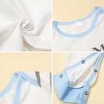 Personalised 100% Cotton My First Easter Baby Romper Bunny Ear Hat Set with Name First Easter Birthday Gift for Baby Boy